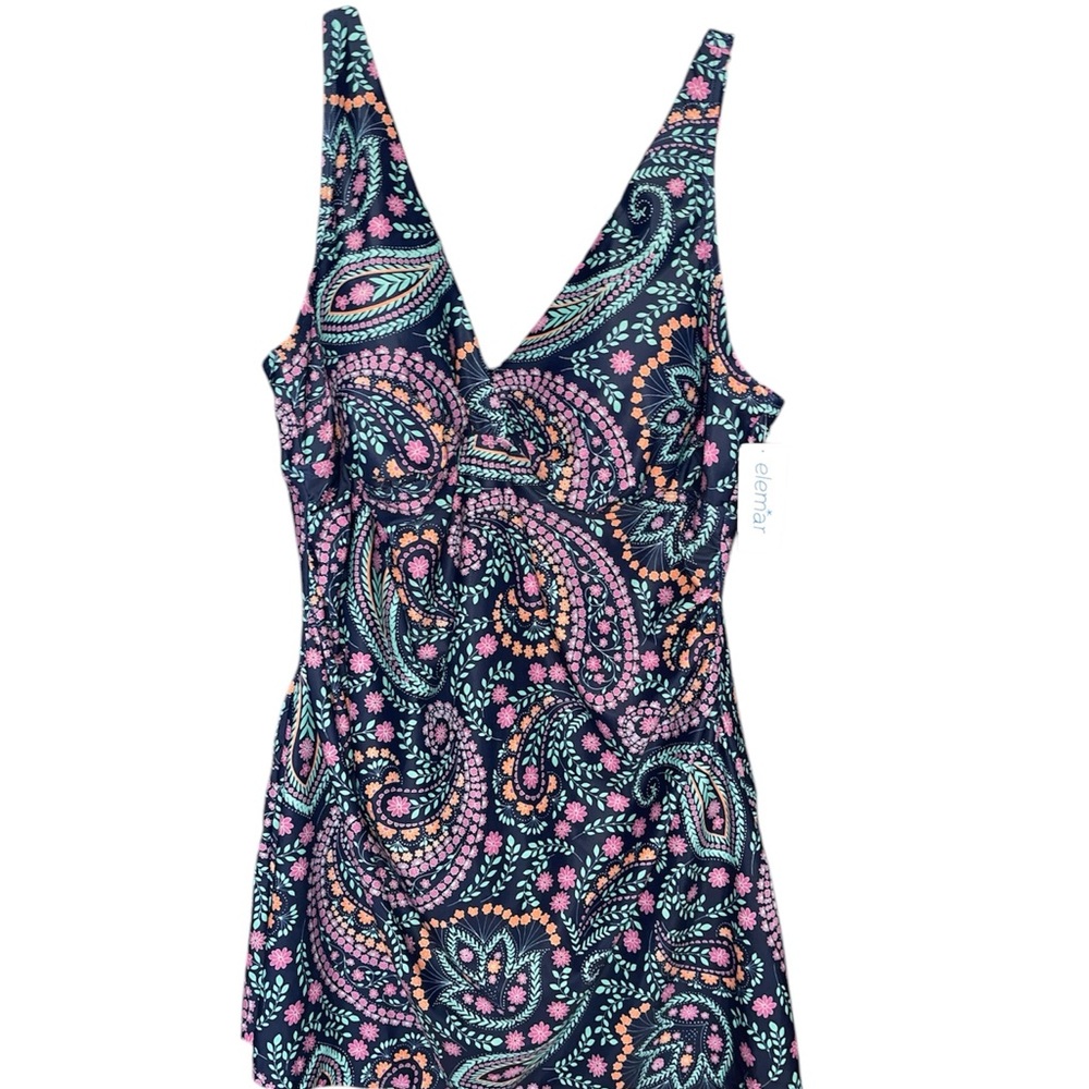 Colorful Paisley Print Dress